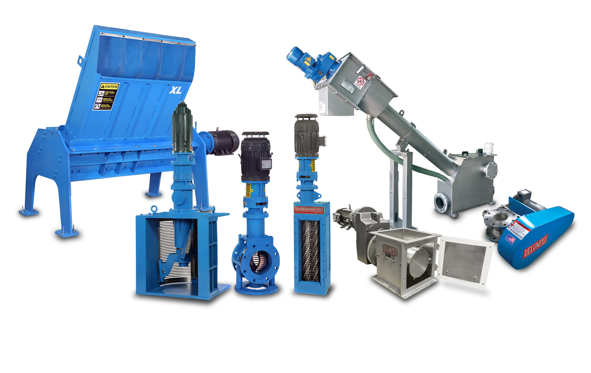Franklin Miller product line — industrial grinders, crushers, shredders, and screens